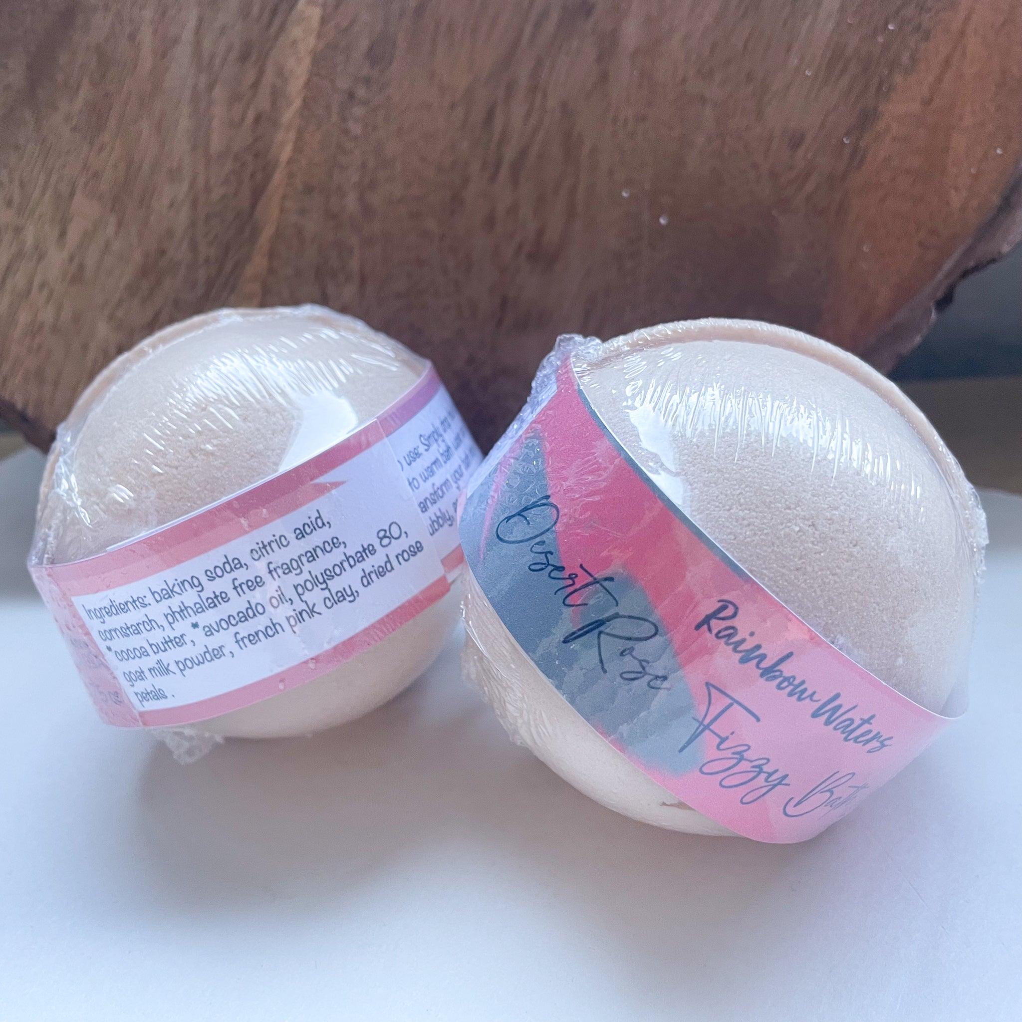Desert Rose Bath Bomb | with goat milk & french rose clay | 4.5 ounce