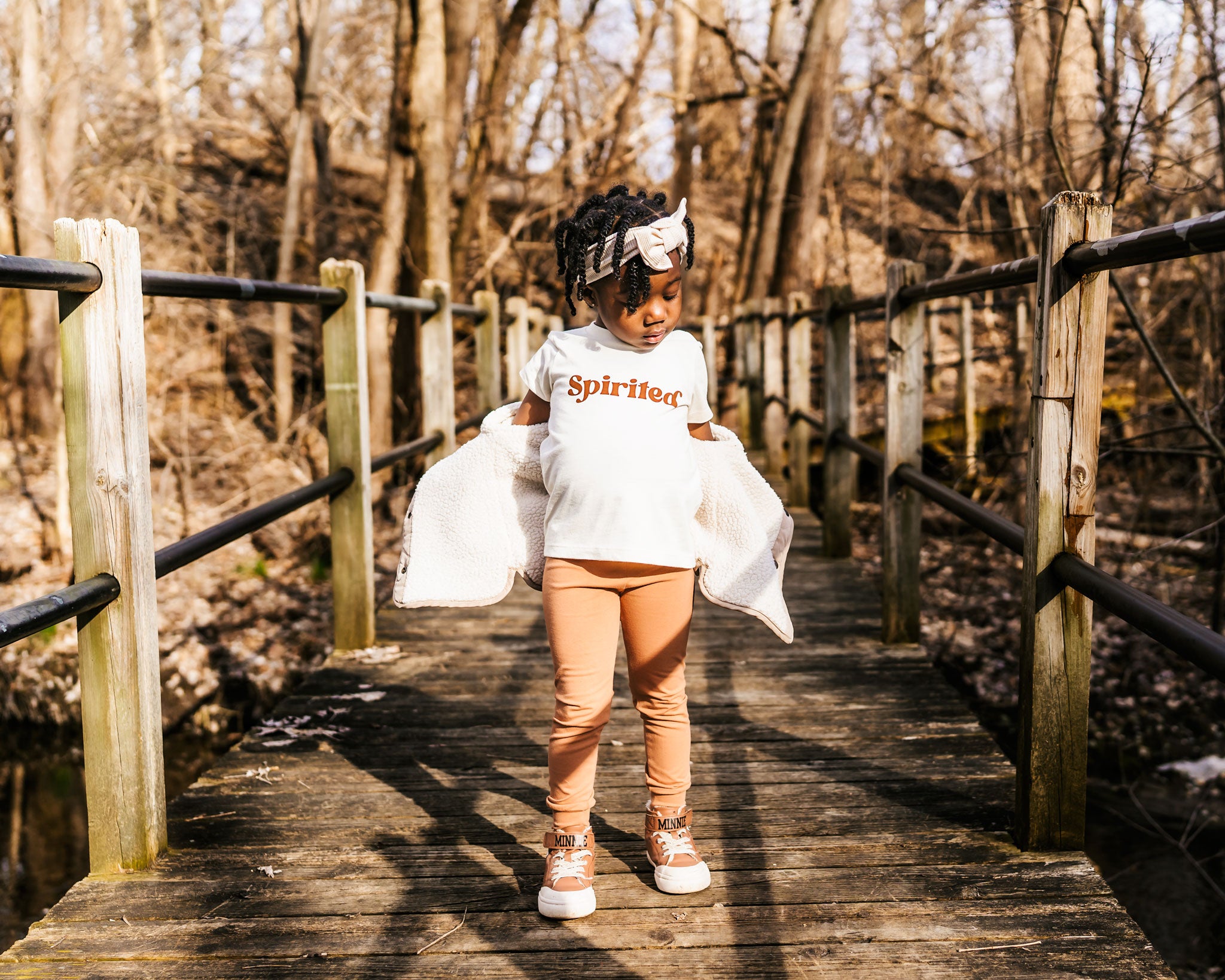 Spirited, screen printed Organic Cotton Tee