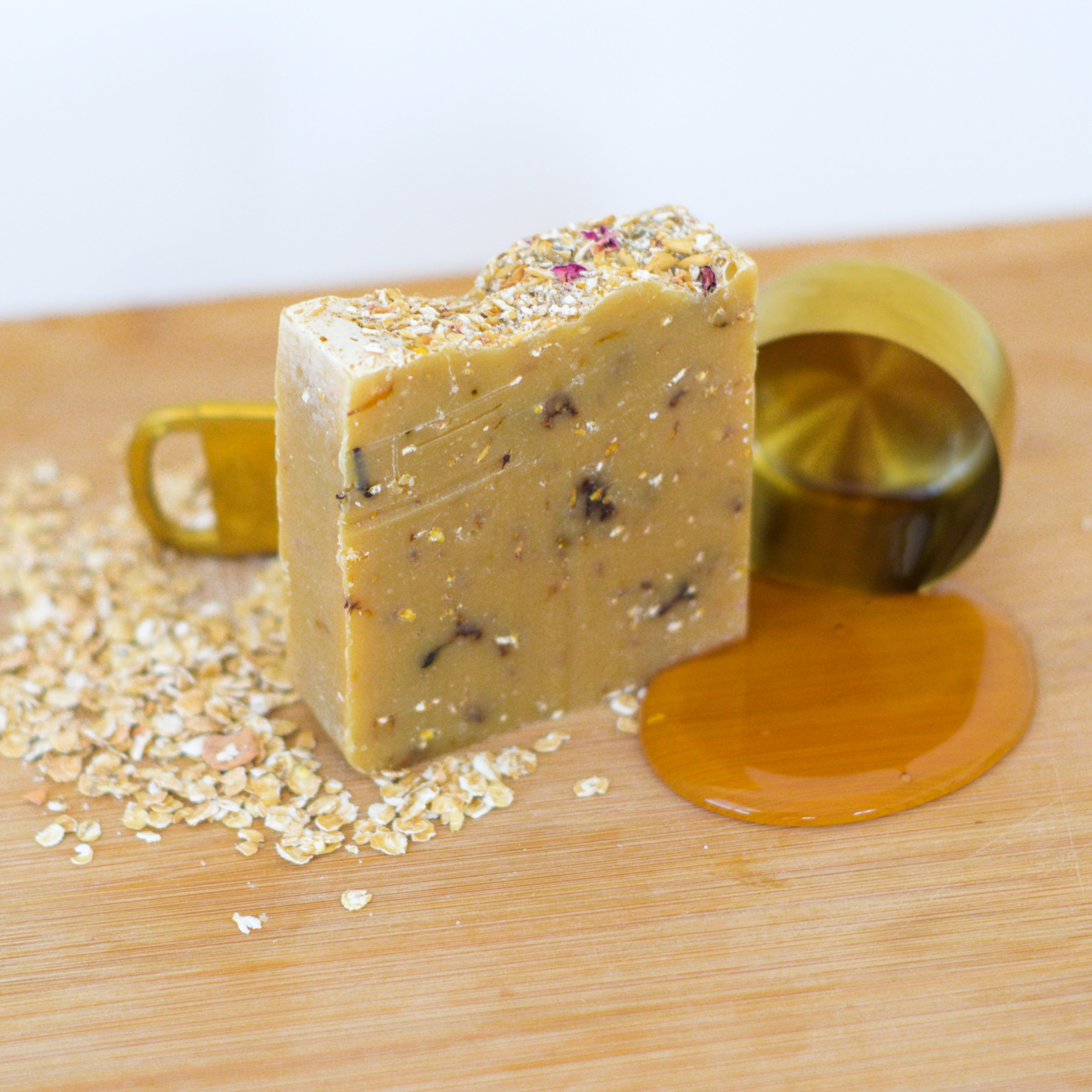 Oatmeal Milk and Honey,  Handcrafted Wool & Body Soap Bar