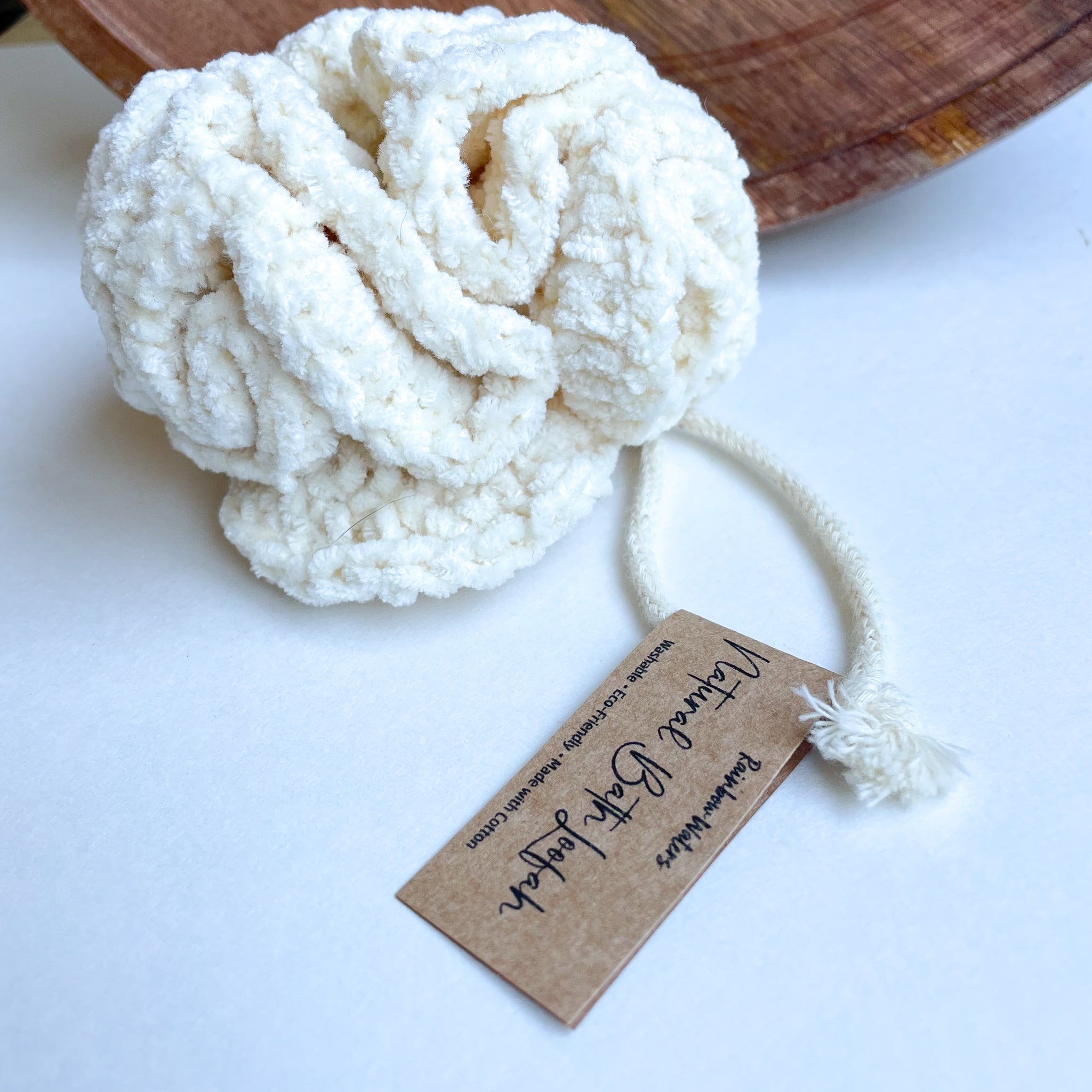 Cotton Bath Loofah | Bath Pouf | washable & reusable