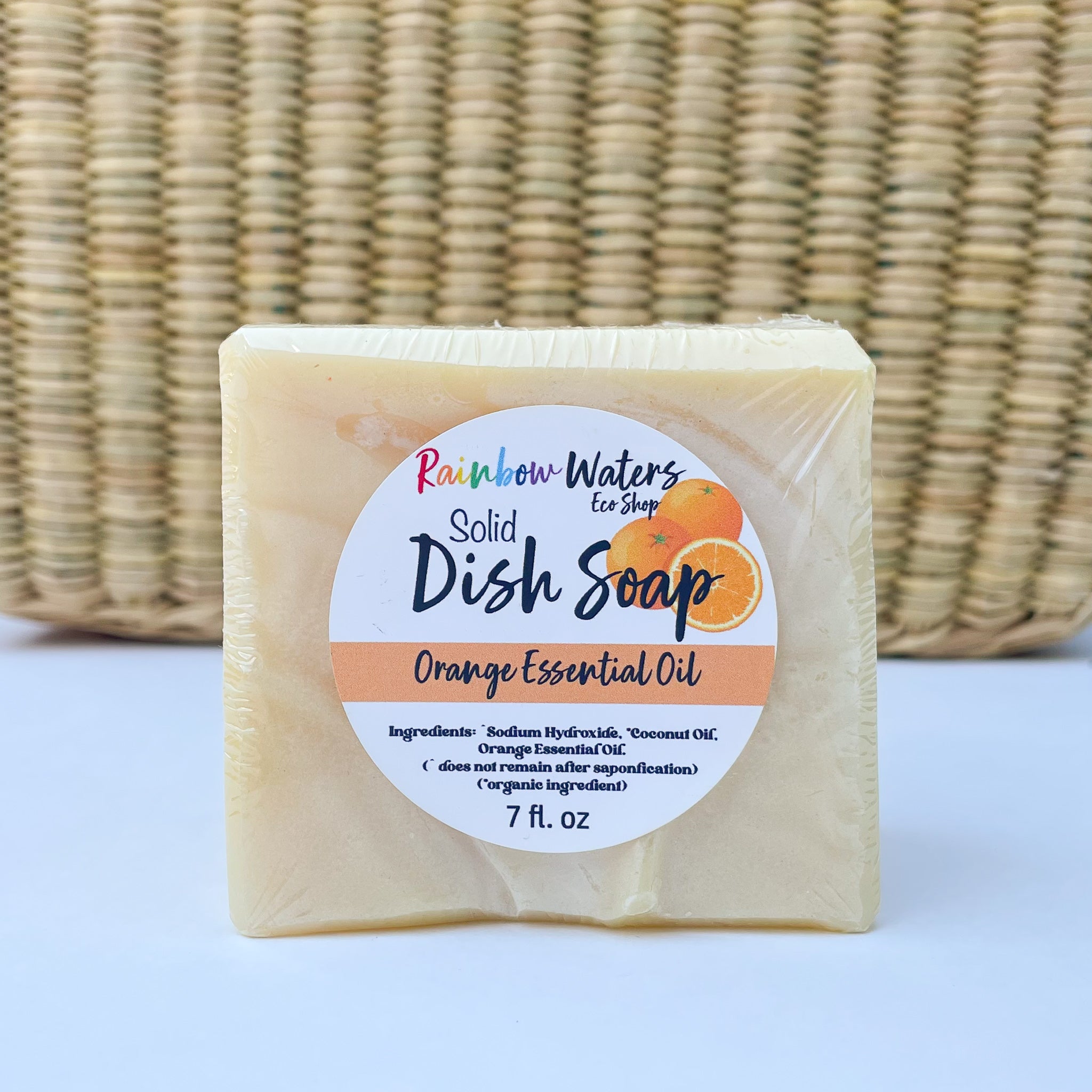 Solid Dish Soap | Orange or Lemongrass Scent