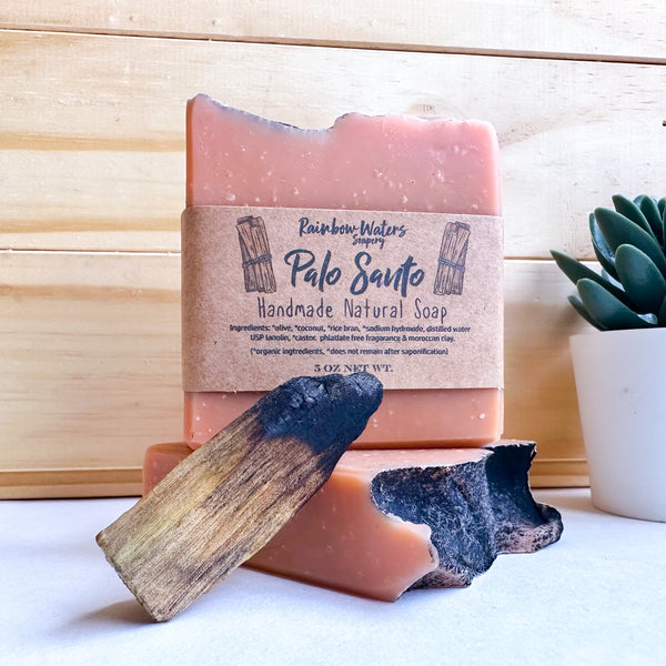 Palo Santo | Handcrafted Soap Bar | with Moroccan Red Clay