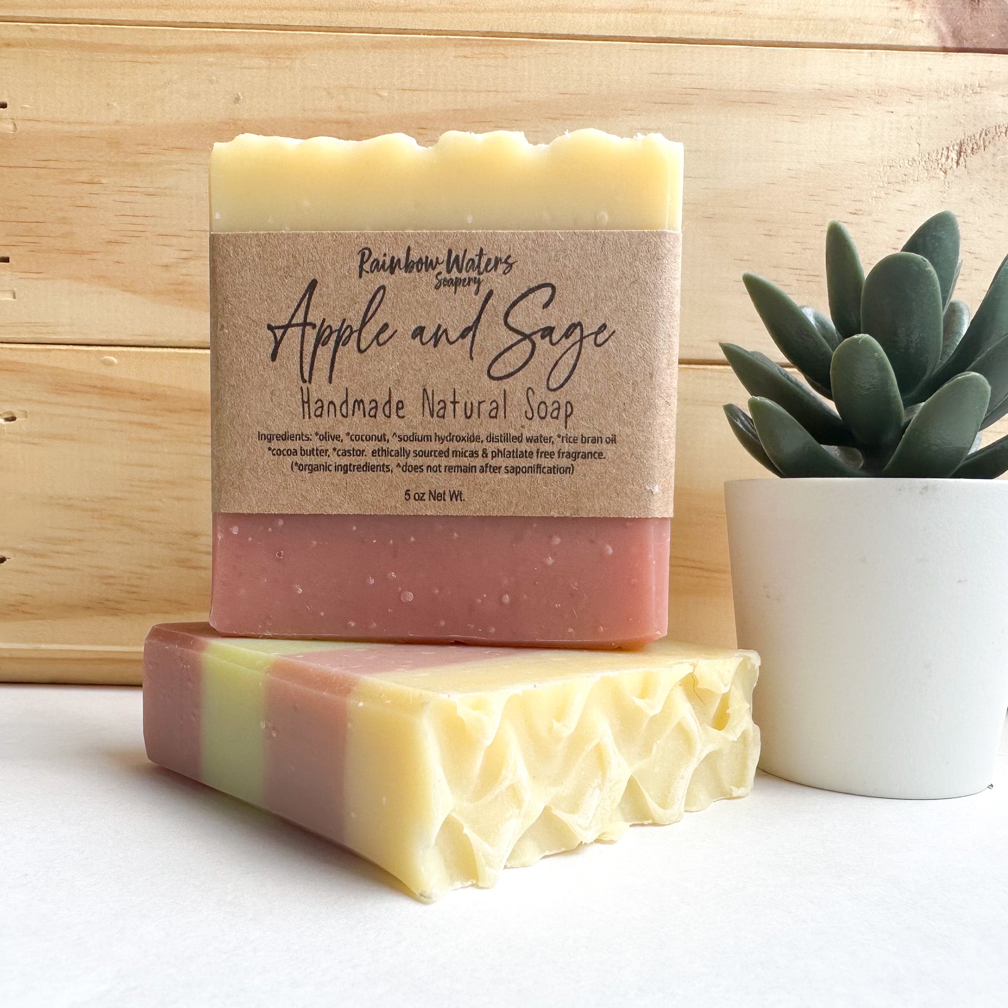 Apple and Sage | Handcrafted Hand & Body Soap Bar | Fall Collection