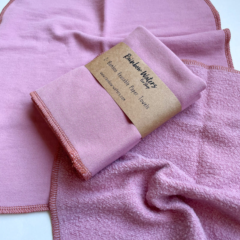 Rose Clay | 2-pk | Reusable Paper Towels