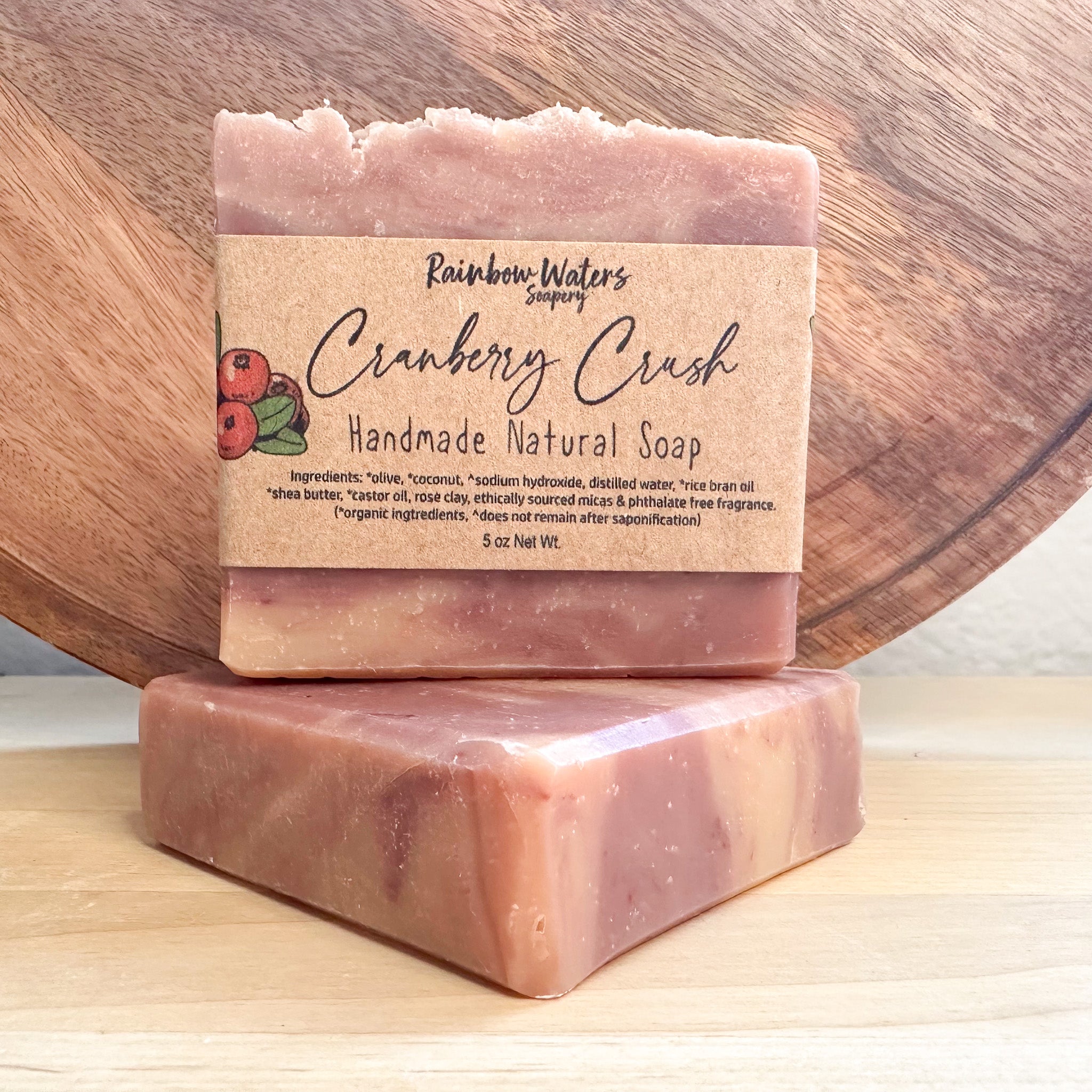 Cranberry Crush | Handcrafted Hand & Body Soap Bar | Winter Collection