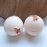 Desert Rose Bath Bomb | with goat milk & french rose clay | 7.5 ounce