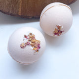 Desert Rose Bath Bomb | with goat milk & french rose clay | 7.5 ounce
