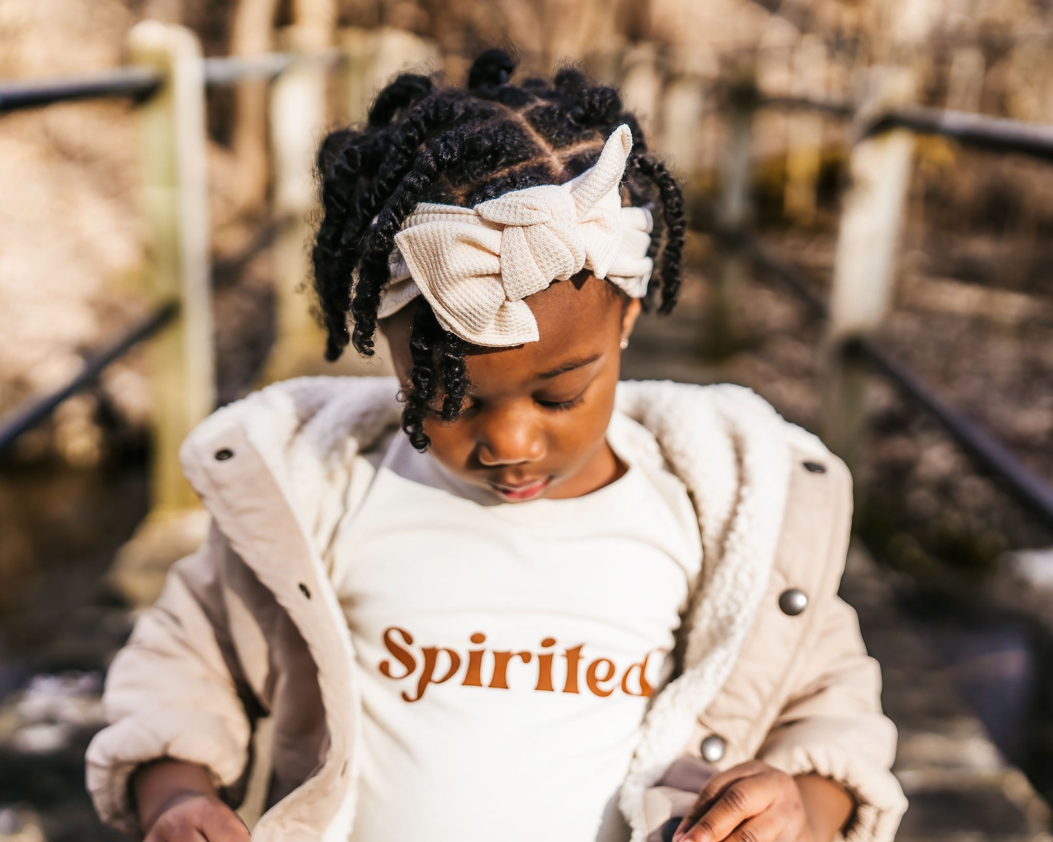 Spirited, screen printed Organic Cotton Tee