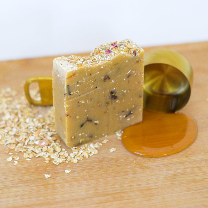 Oatmeal Milk and Honey,  Handcrafted Wool & Body Soap Bar