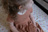Terracotta 🪴 Two-Tone Play Dress | Made with Organic Cotton *ships in 1-2 weeks*