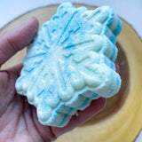 Snowflake | Bath Bomb |  with goat milk and ecoglitter | 4.5 ounce