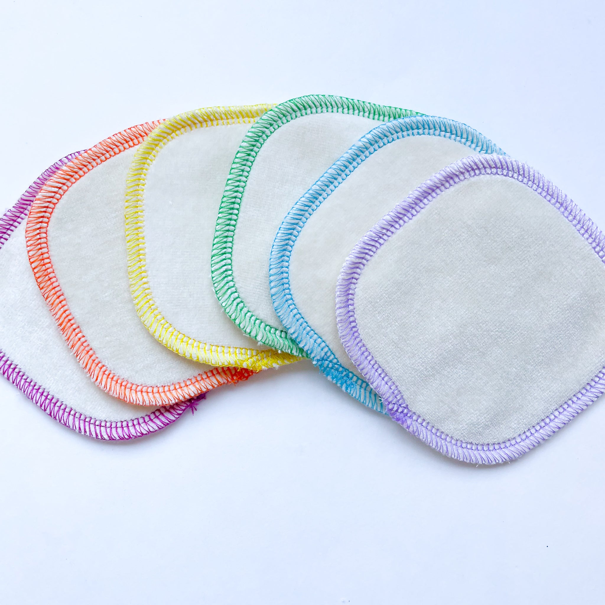 Wipe Minis  | 6-pack Reusable Cloth Wipes | Organic Cotton/Bamboo Blend | 4x4 inches