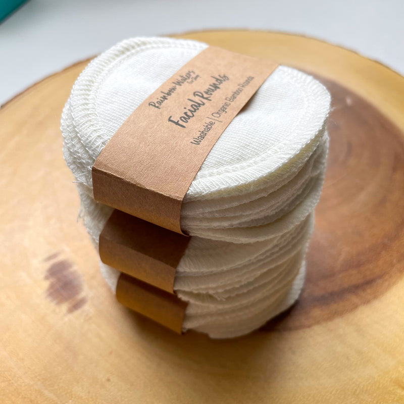 Organic Bamboo Facial Rounds | 10 per pack