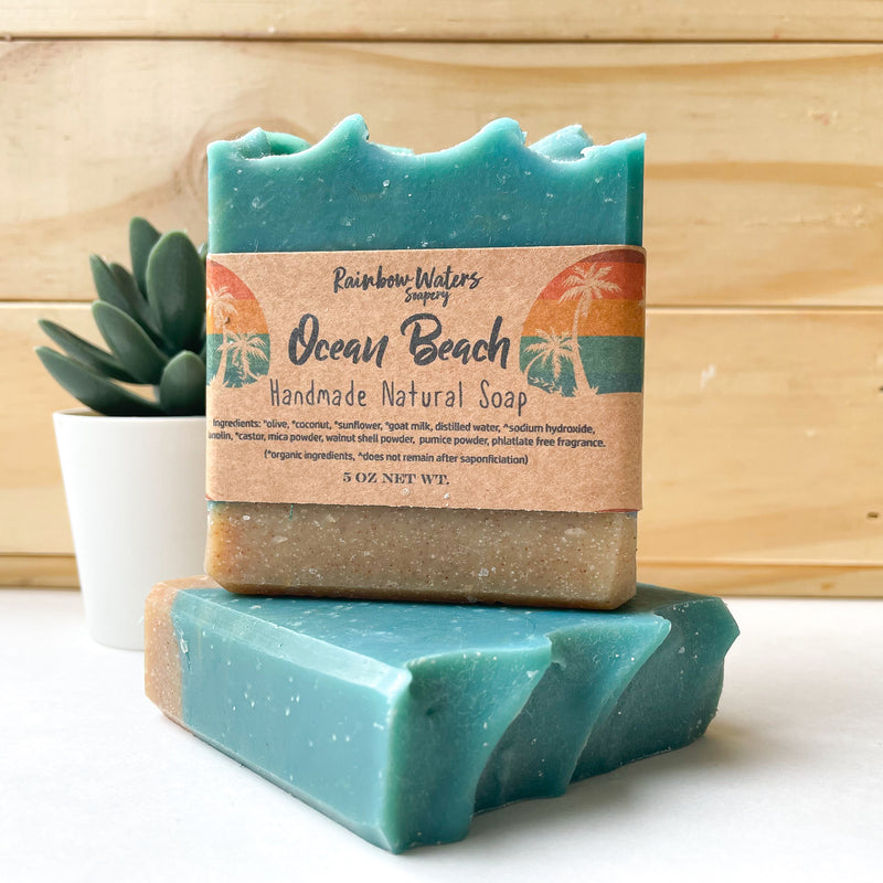 Ocean Beach Handcrafted Soap, gentle exfoliator