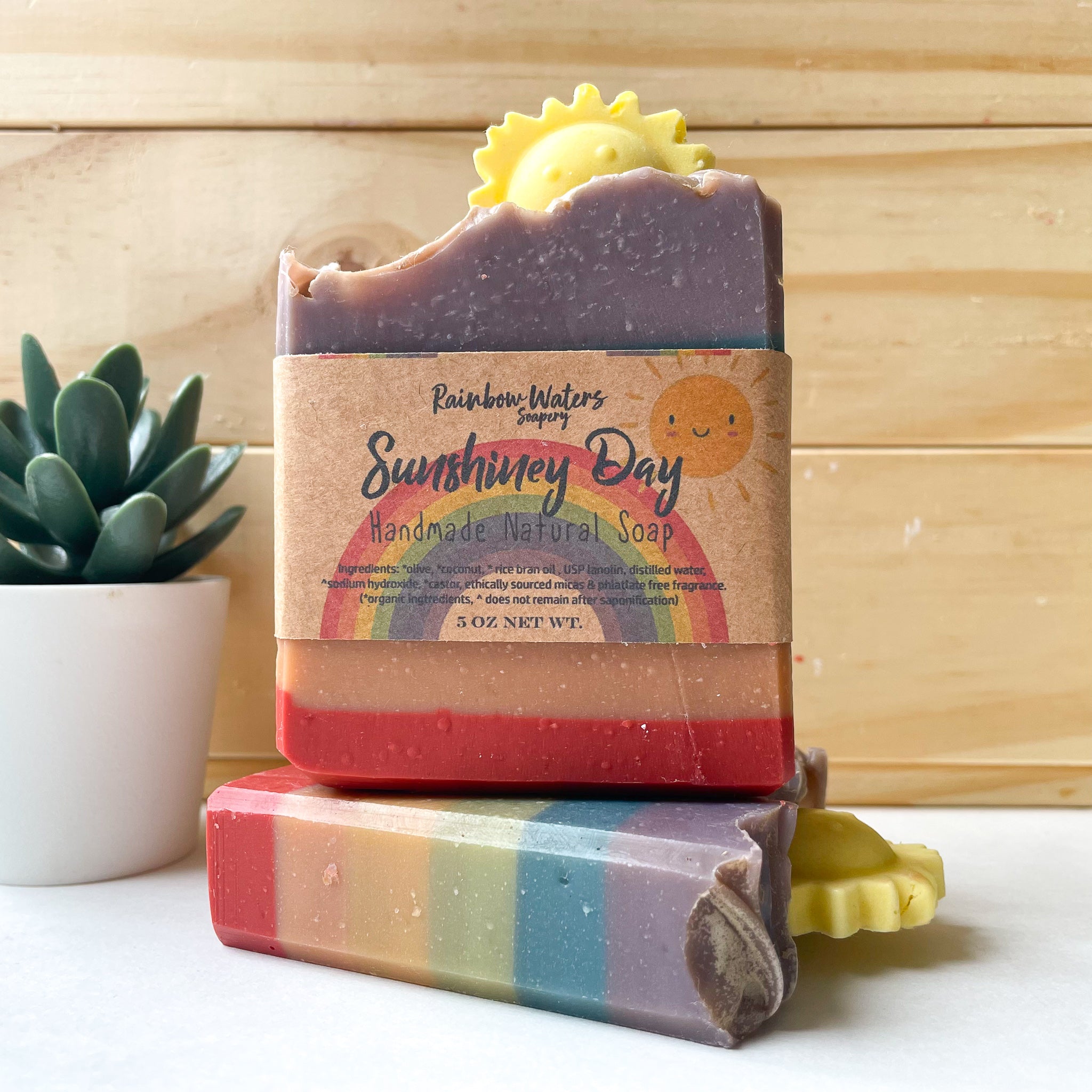 Sunshiney Day, Handcrafted Wool & Body Soap Bar