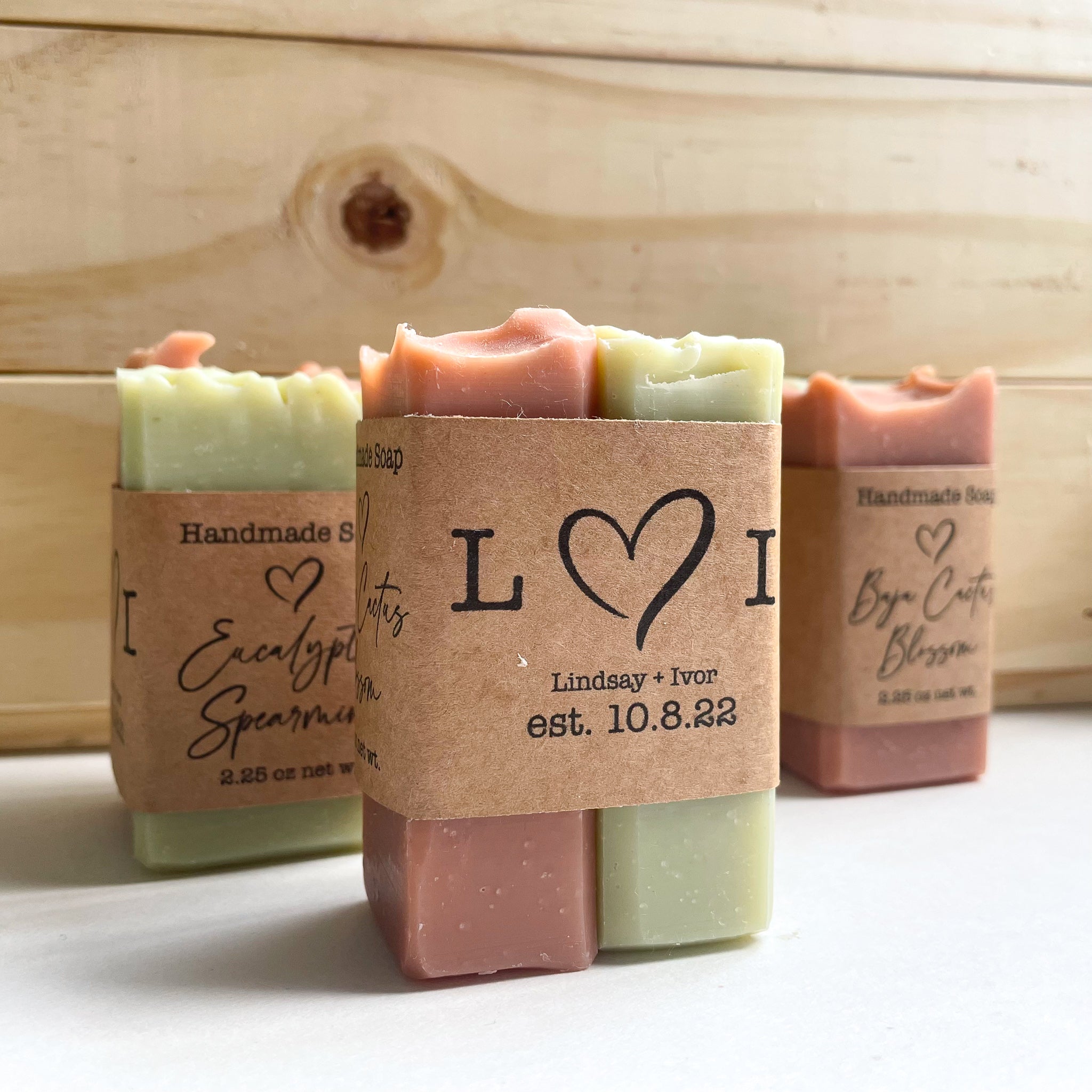 Handmade Soap Wedding Favors | customize your design | great for baby showers/birthday's & more | Minimum Order Quantity of 25 favors