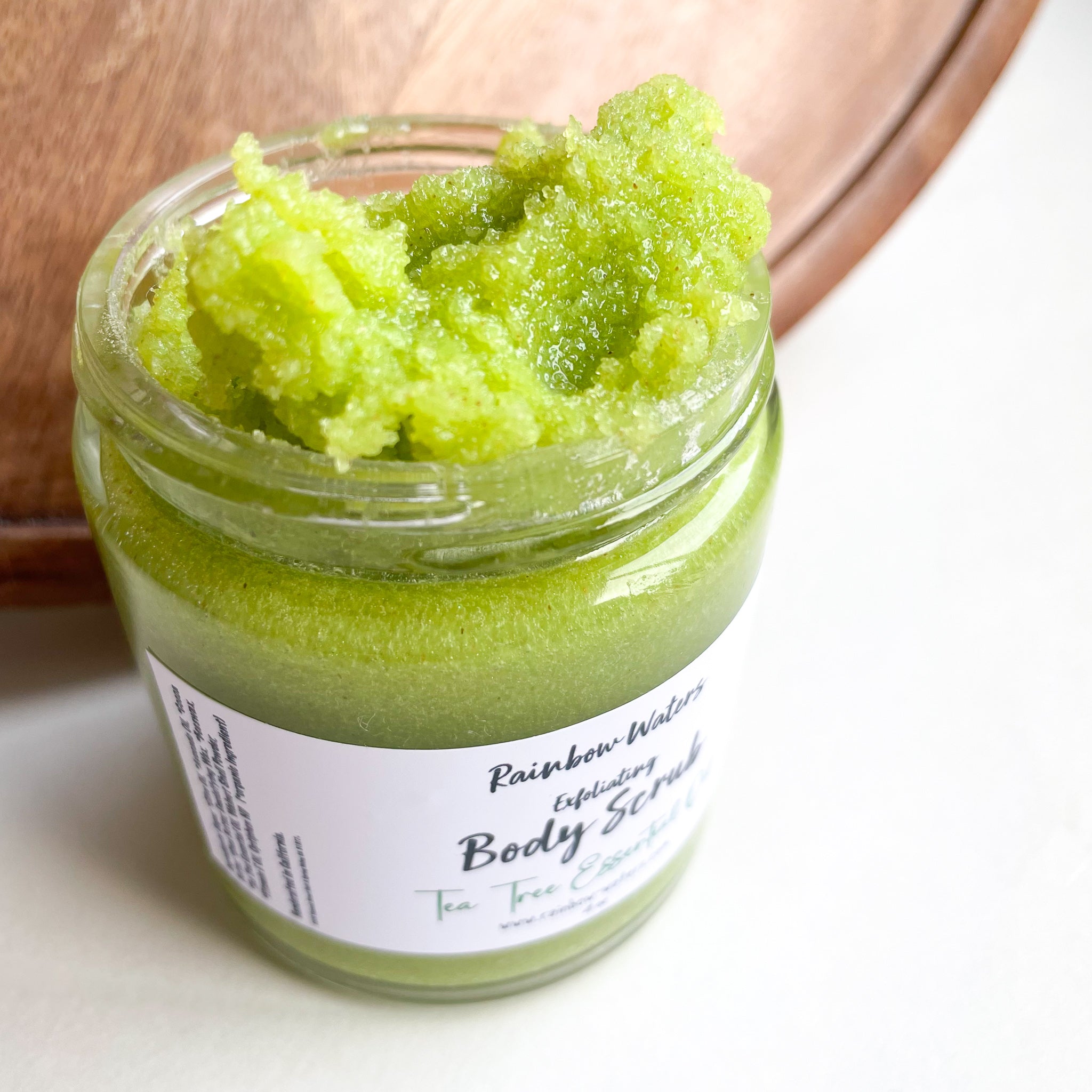 Tea Tree | Sugar Body Scrub | with walnut husk powder | extra exfoliating + hydrating