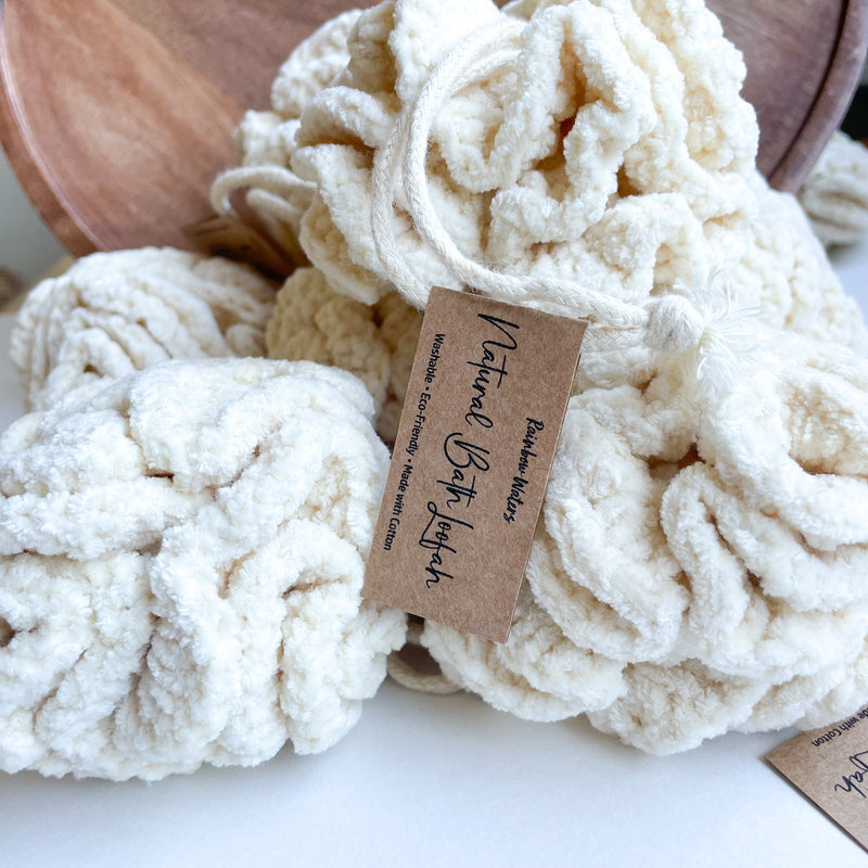 Cotton Bath Loofah | Bath Pouf | washable & reusable