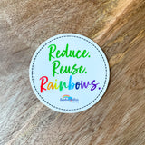 Custom Rainbow Waters Stickers