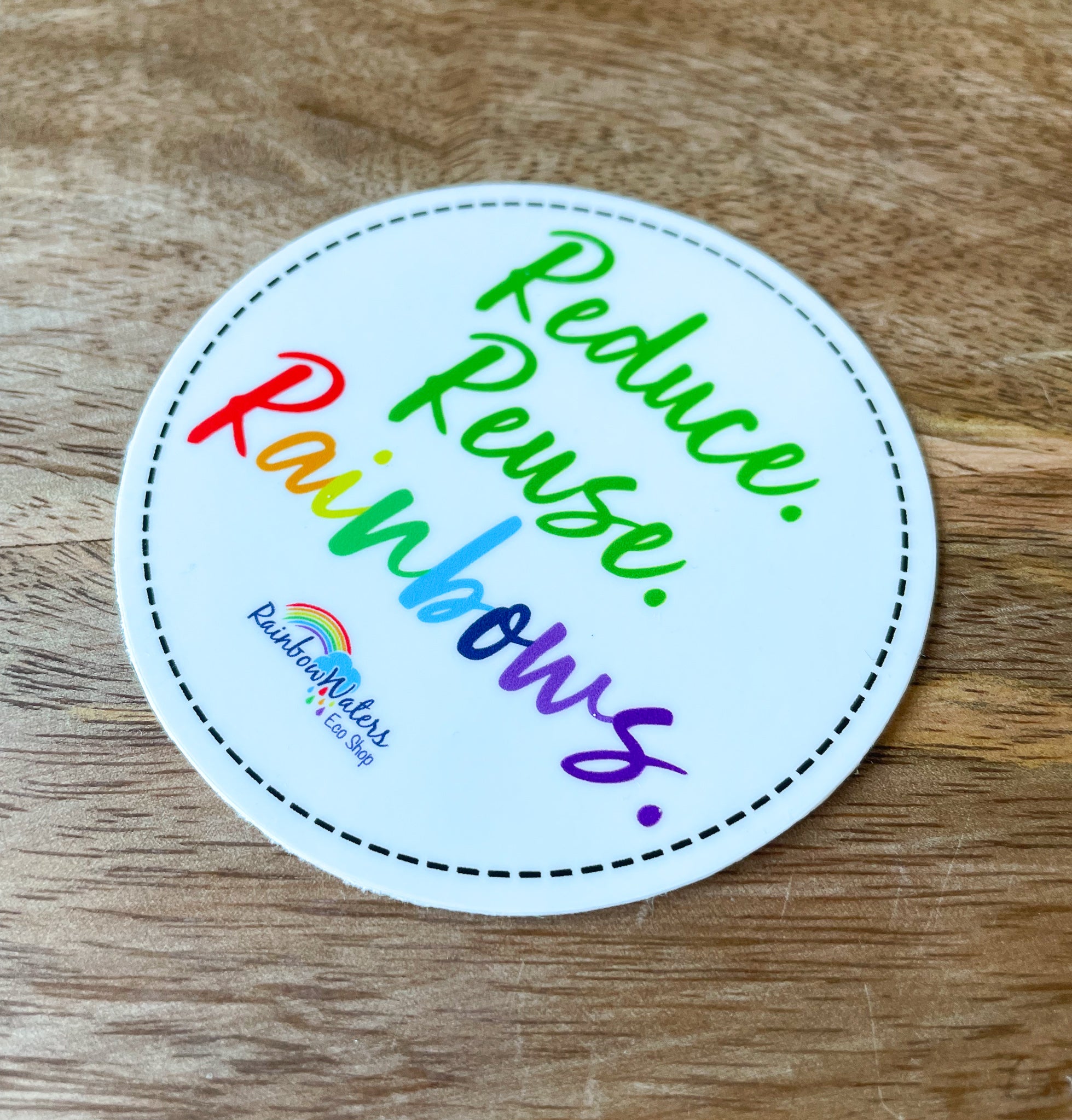 Custom Rainbow Waters Stickers