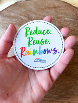Custom Rainbow Waters Stickers