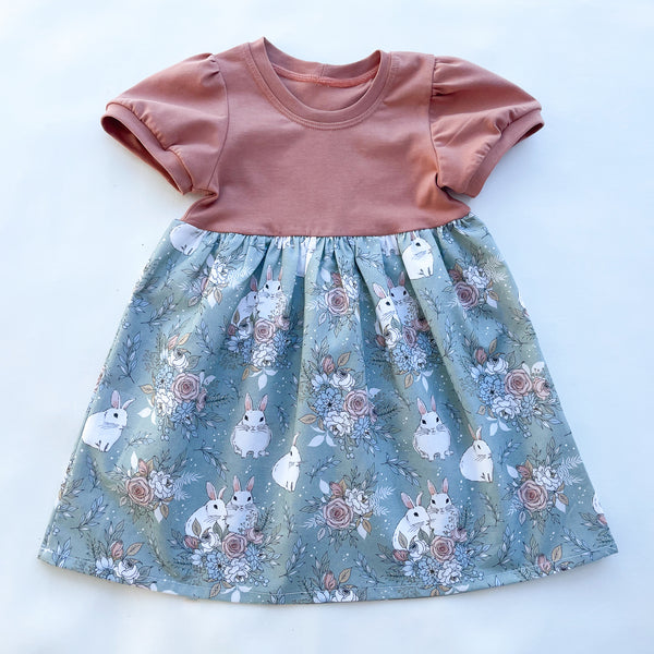 Garden Bunnies 🐰 Play Dress | Made with Organic Cotton *ships in 1-2 weeks*