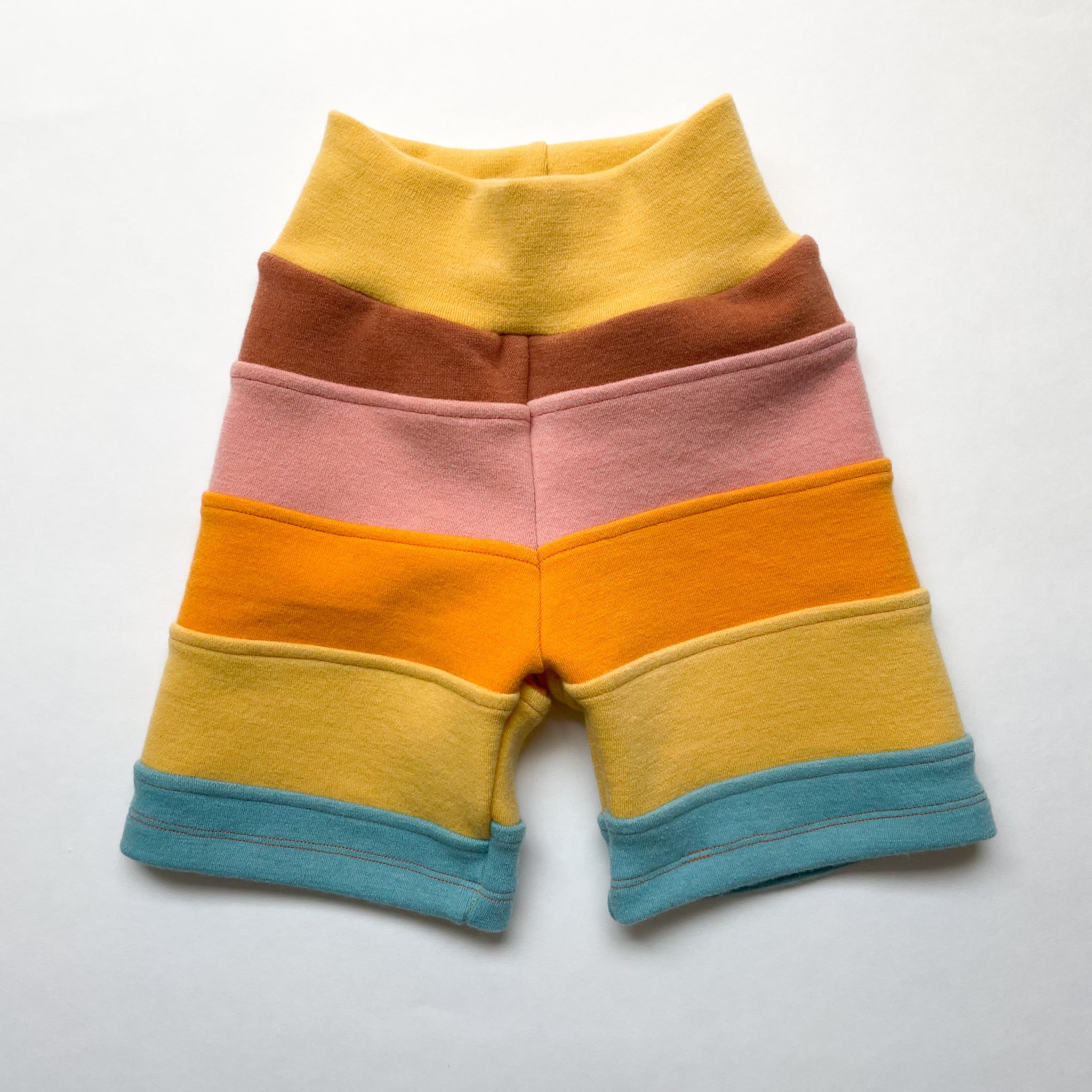 Crazy Striped Wool Shorts, Desert Boho