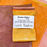 4-pack Lunch Napkins | Hand Dyed | Organic Cotton | 2 color choices