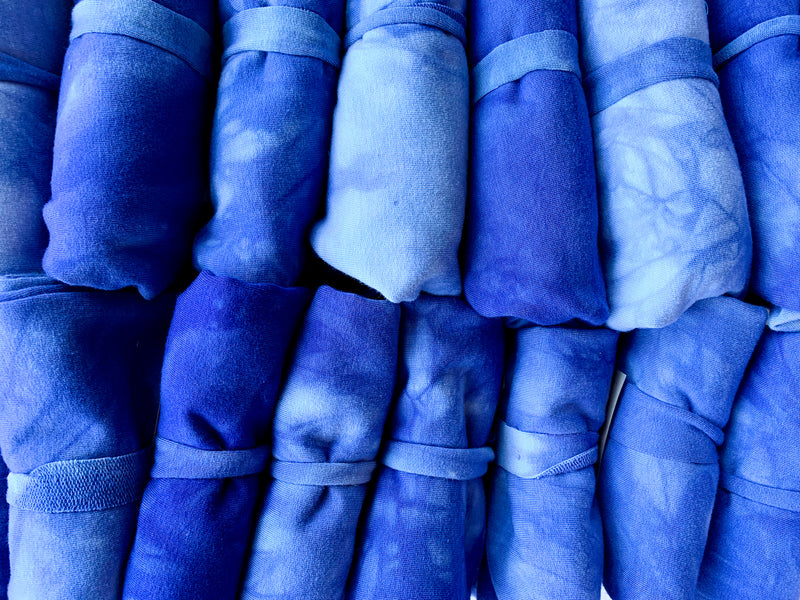 Azul | Organic Bamboo Leggings | Hand Dyed