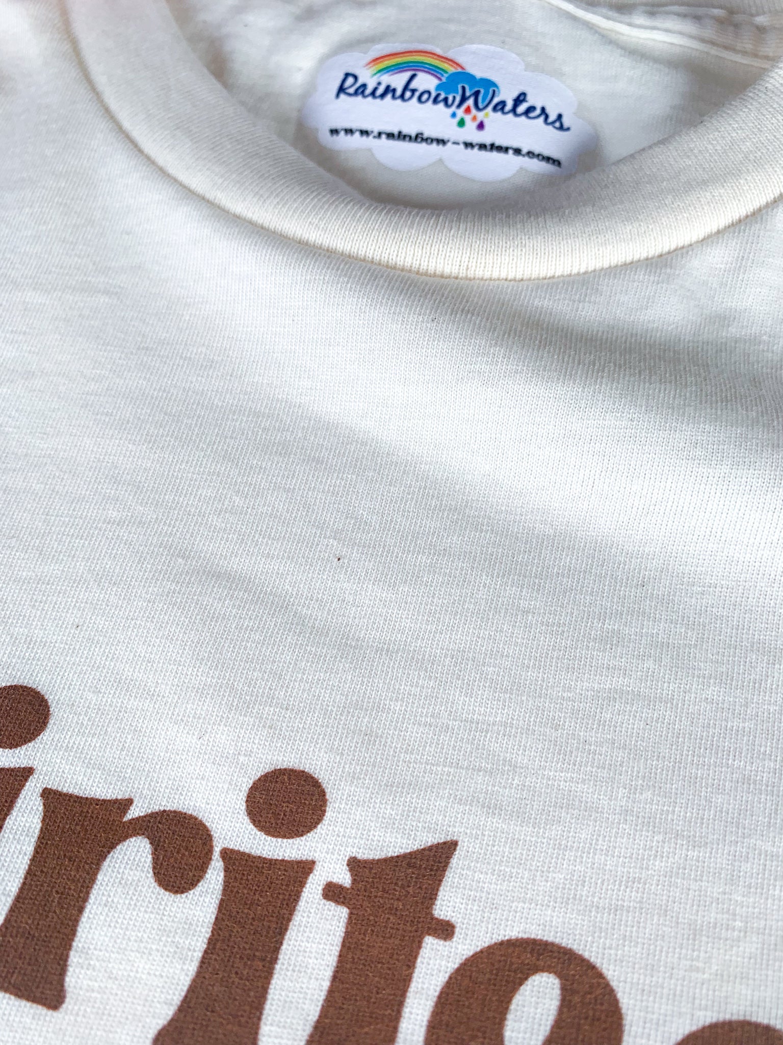 Spirited, screen printed Organic Cotton Tee