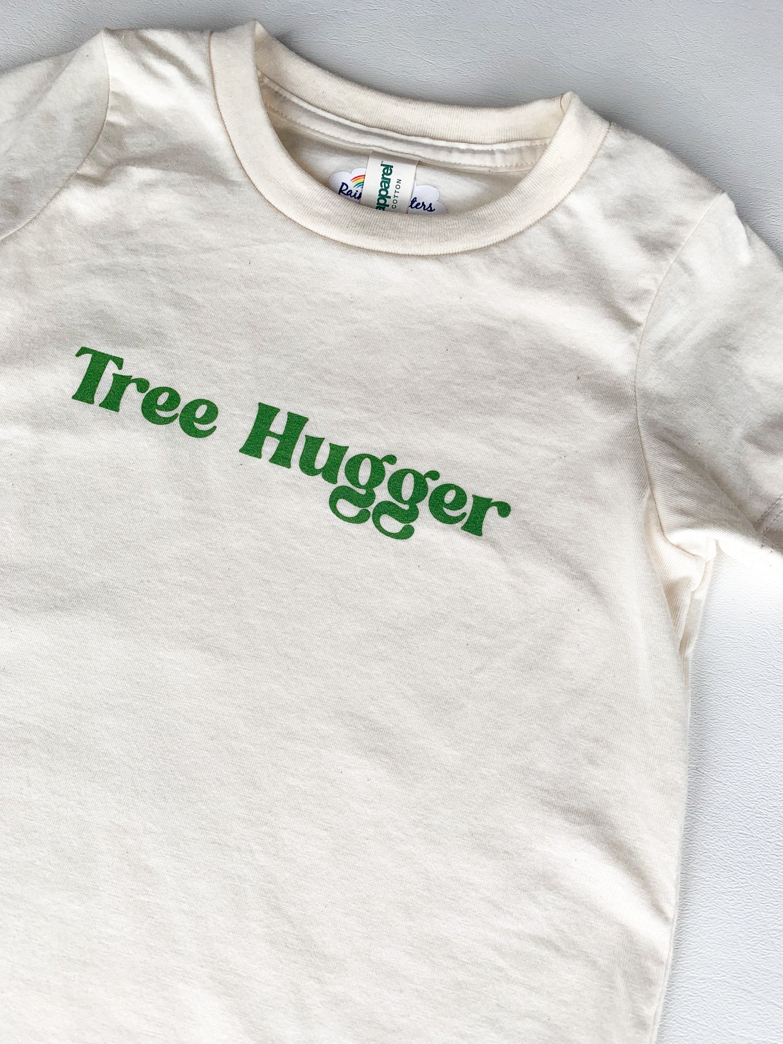 Tree Hugger, screen printed Organic Cotton Tee