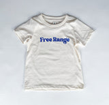 Free Range, screen printed Organic Cotton Tee