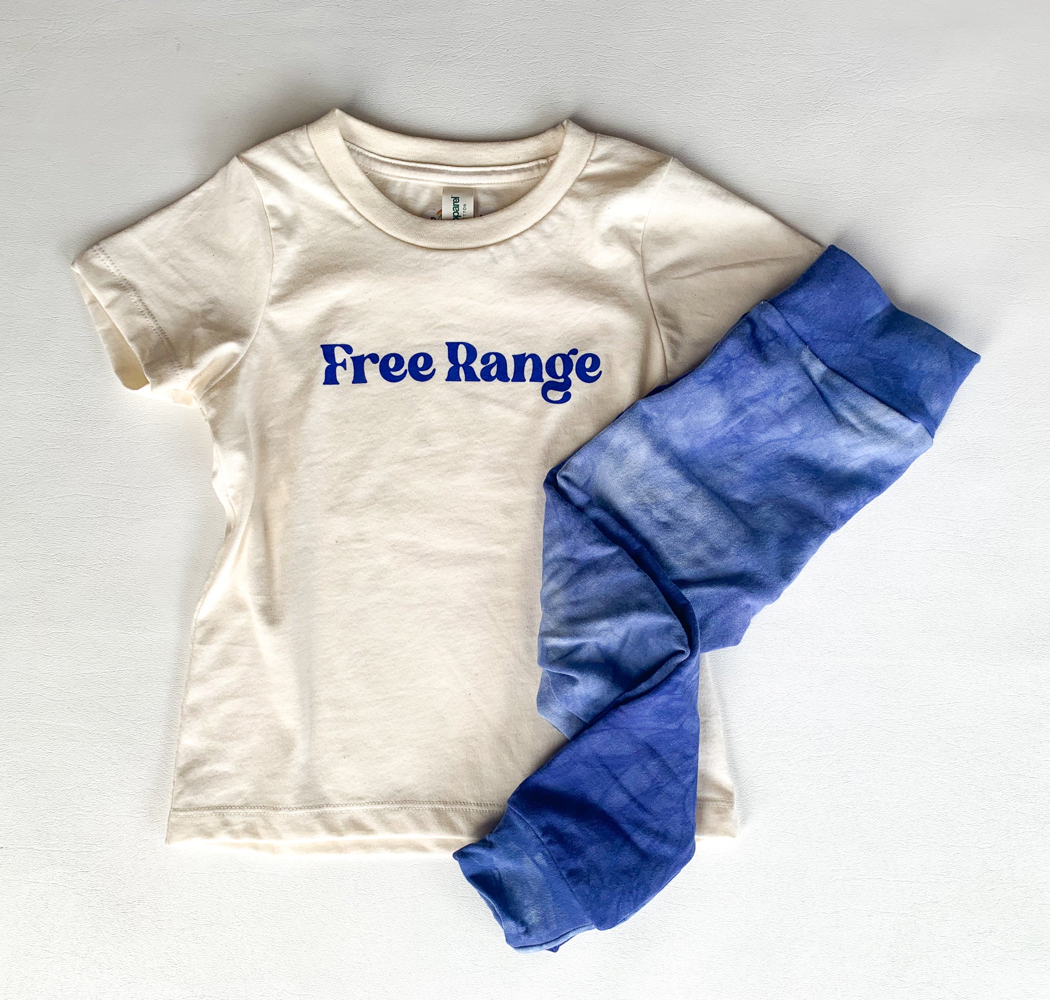 Free Range, screen printed Organic Cotton Tee