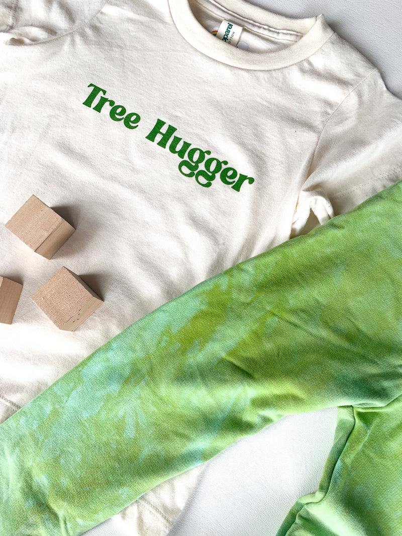 Tree Hugger, screen printed Organic Cotton Tee