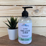 Apple & Sage Handcrafted Lotion, with body nourishing oils