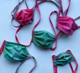 Premium, Organic cotton, Dragon Tie Dye, Petite/Teen Face Mask, with ties or elastic