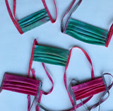 Premium, Organic cotton, Dragon Tie Dye, Petite/Teen Face Mask, with ties or elastic
