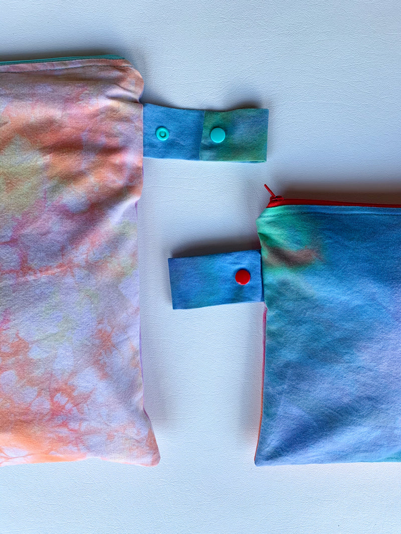 Rainbow Tie Dye Wet Bags, Small