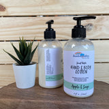 Apple & Sage Handcrafted Lotion, with body nourishing oils
