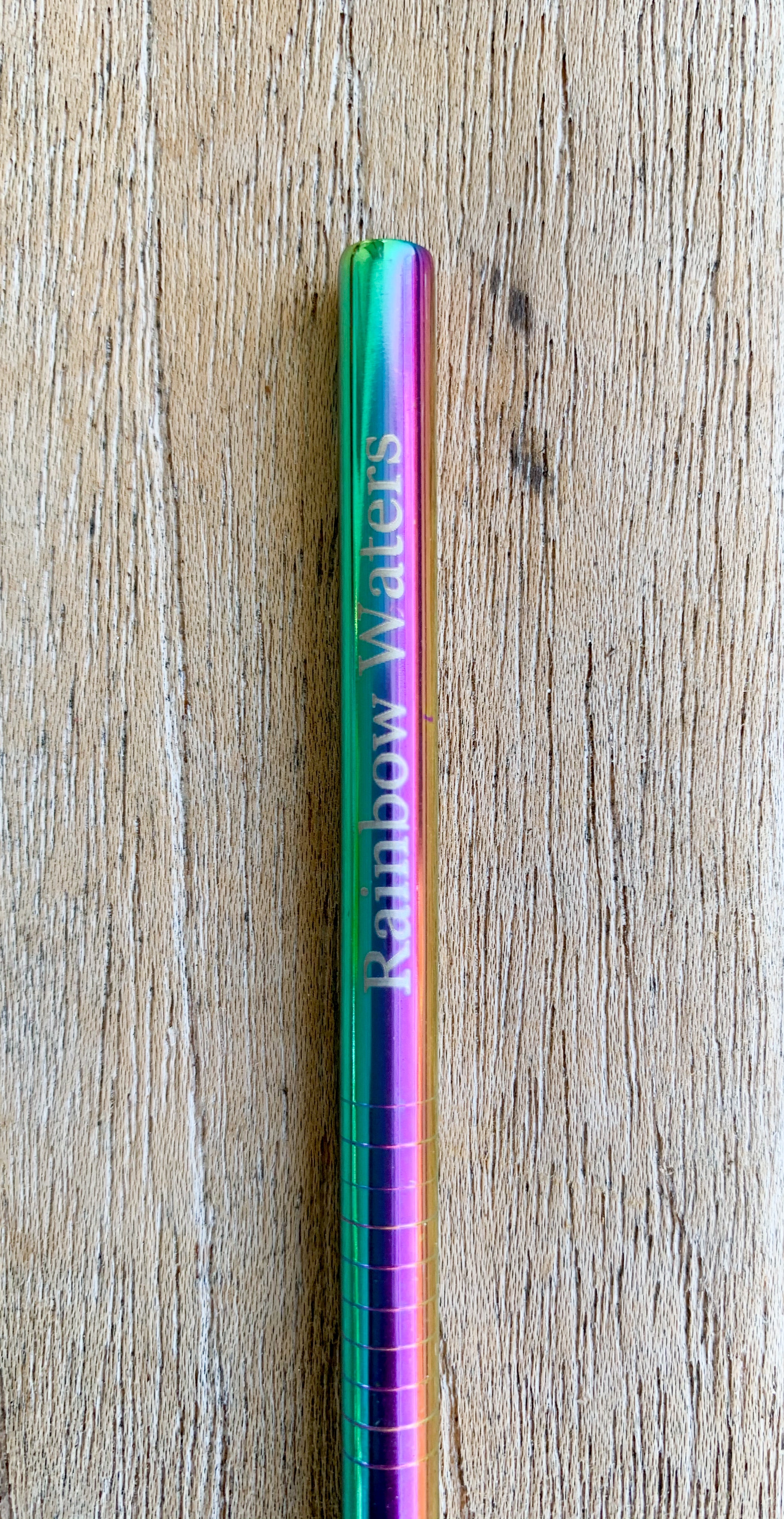 Stainless Steel Reusable Straws, rainbow