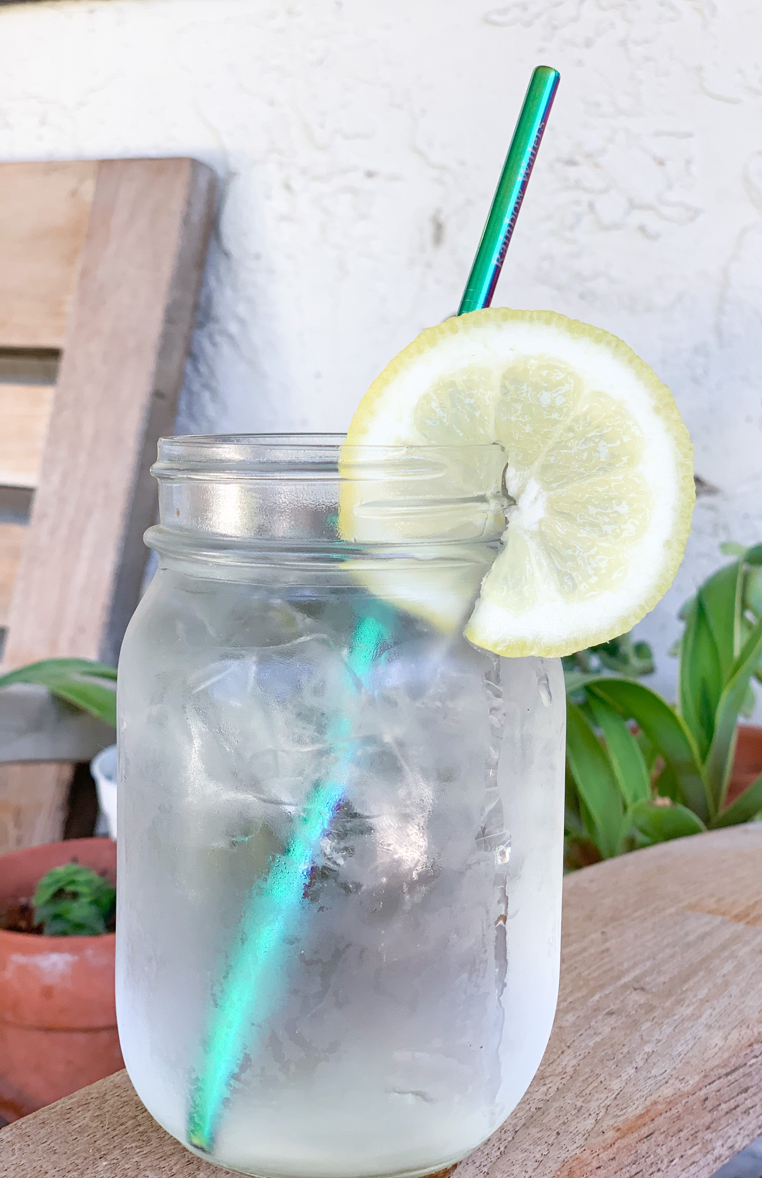 Stainless Steel Reusable Straws, rainbow