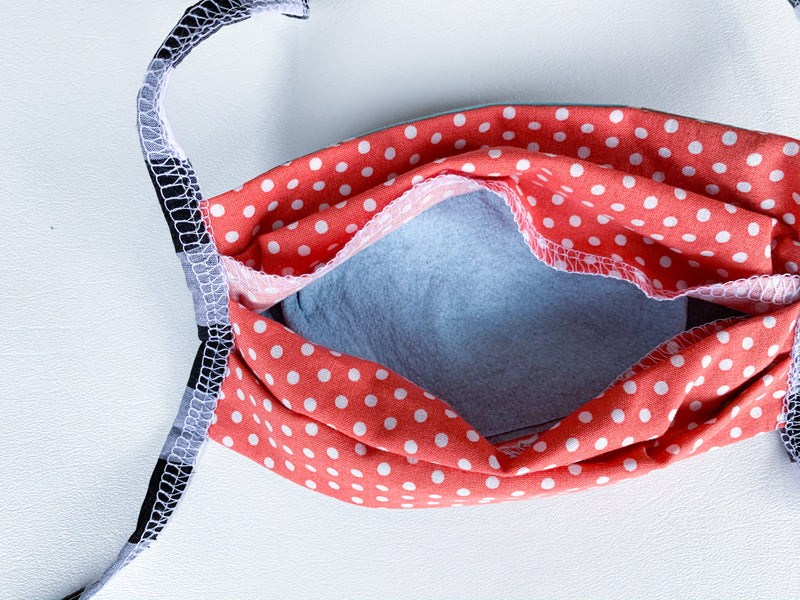 Large Face Mask, with ties or elastic