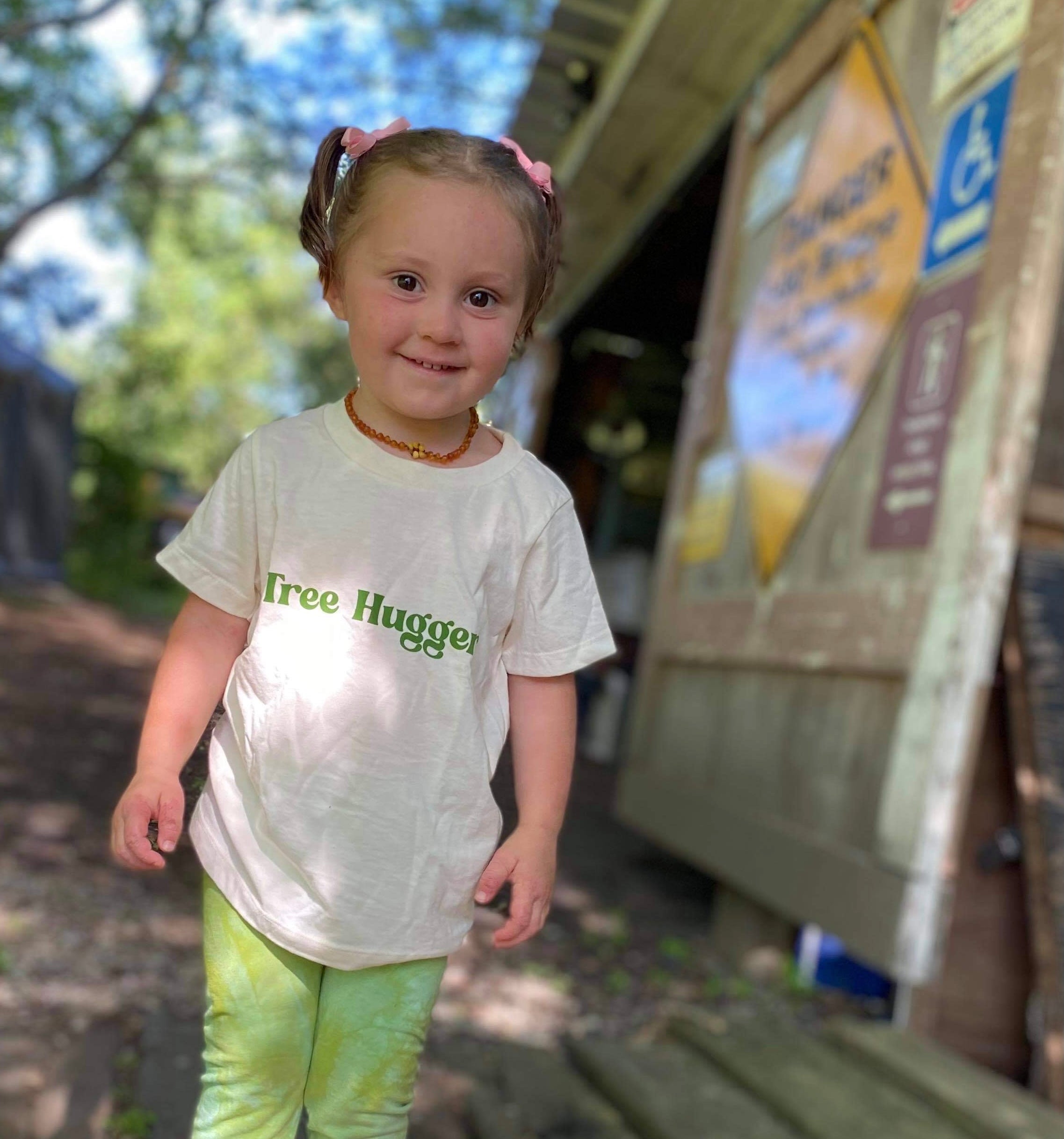 Tree Hugger, screen printed Organic Cotton Tee